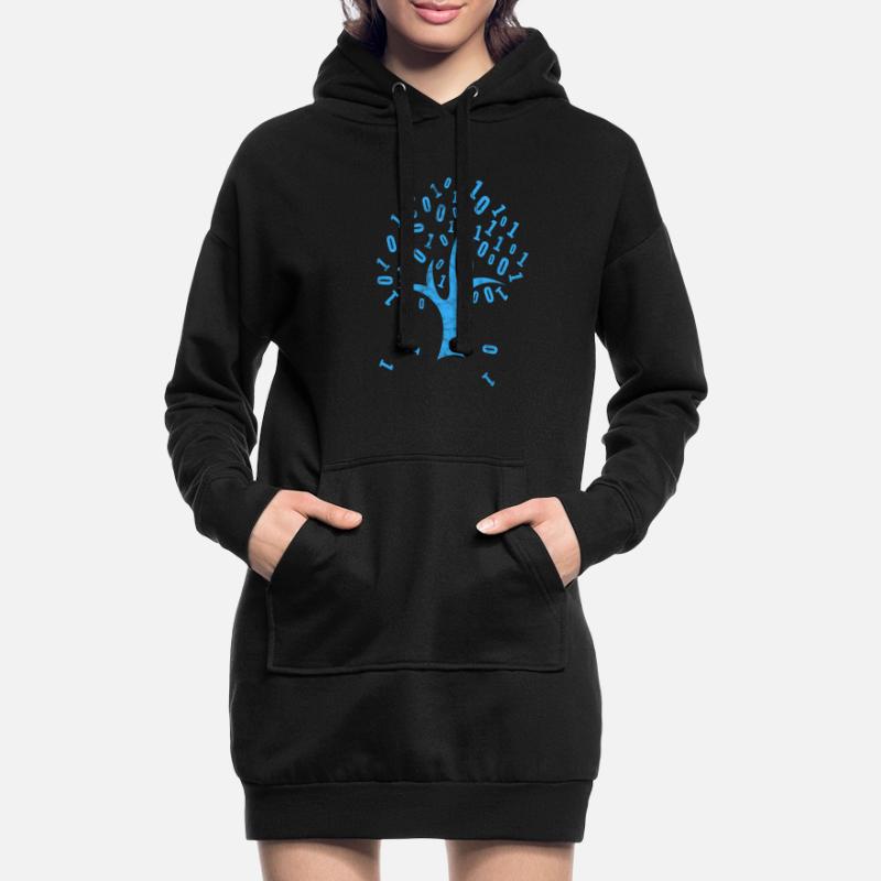 Binär Code Programmierer Computer Nerd Geschenk Hoodie-Kleid