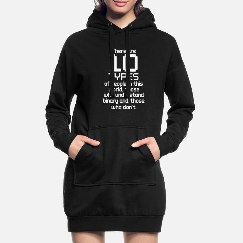 Binär Code Programmierer Computer Nerd Geschenk Hoodie-Kleid