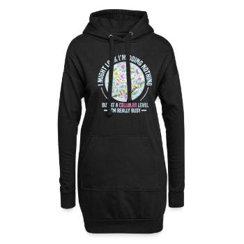 Biologie biologiste science bio laboratoire cadeau - Sweat-shirt à capuche long Femme - noir - Devant