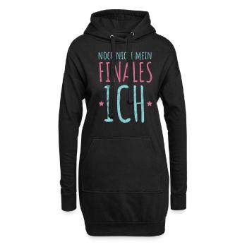 Geschlechtsumwandlung Transformation Geschenk LGBT - Hoodie-Kleid - Schwarz - Vorne