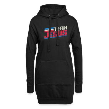 Jesus - Hoodie-Kleid - Schwarz - Vorne