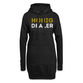 Honig-Dealer | Imker Bienenzüchter Imkerei Honig - Hoodie-Kleid - Schwarz - Vorne