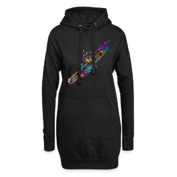 Tromboniste | Cadeau de trombone pour les joueurs de trombone - Sweat-shirt à capuche long Femme - noir - Devant