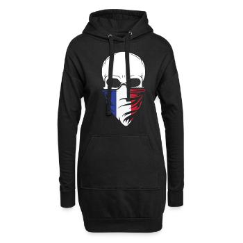 Dia De Los Muertos - France Skull - Hoodie Dress - black - Front