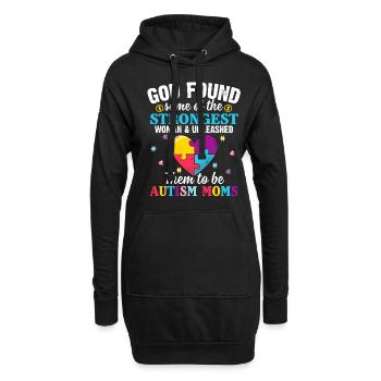 God Found Some Of The Strongest Woman _ Unleashed - Hoodie-Kleid - Schwarz - Vorne