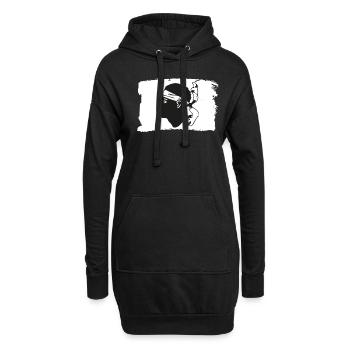 Korsika Flagge Fahne - Hoodie-Kleid - Schwarz - Vorne
