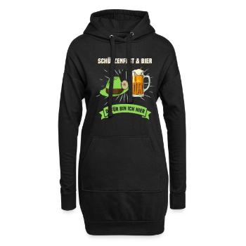 Schützenfest - Hoodie-Kleid - Schwarz - Vorne