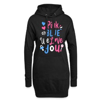 Fête de bébé - Sweat-shirt à capuche long Femme - noir - Devant