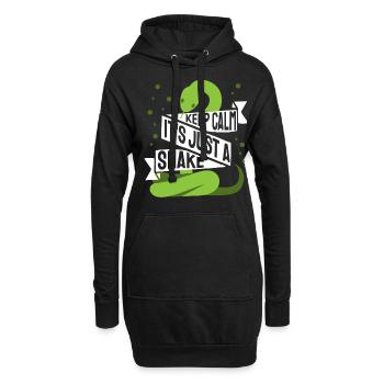 Es ist nur eine Schlange Schlangen Herpetologie Ge - Hoodie-Kleid - Schwarz - Vorne