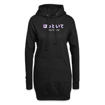 Leave Me Alone Vaporwave Japanese Text - Hoodie-Kleid - Schwarz - Vorne