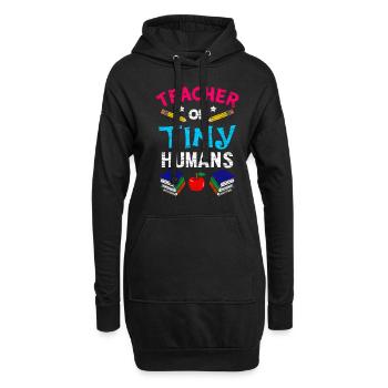 Professeur d'école primaire Professeur d'école primaire - Sweat-shirt à capuche long Femme - noir - Devant