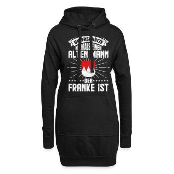 Franken Mann Männer Geschenkidee - Hoodie-Kleid - Schwarz - Vorne