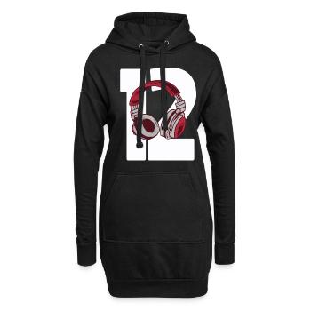 Jouer 12.Anniversaire gamer cadeau 12 ans - Sweat-shirt à capuche long Femme - noir - Devant