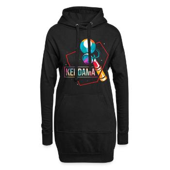 Kendama Japon Kromkendama - Sweat-shirt à capuche long Femme - noir - Devant