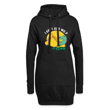 Premier anniversaire garçon - Sweat-shirt à capuche long Femme - noir - Devant
