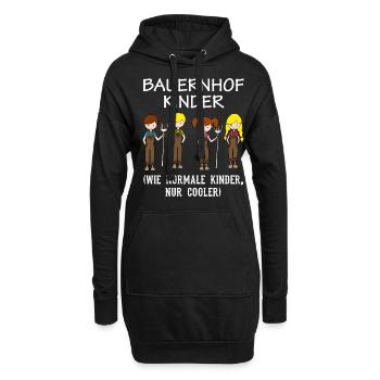 Bauernhof Kinder Landwirt Bauer Spruch Geschenk - Hoodie-Kleid - Schwarz - Vorne