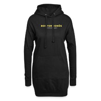 Sachsen Dialekt Bomfortionös - Hoodie-Kleid - Schwarz - Vorne