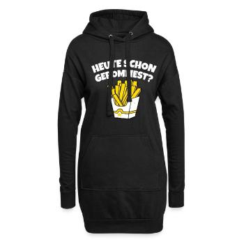 POMMES GESCHENK LUSTIGER SPRUCH POMMES FRITES - Hoodie-Kleid - Schwarz - Vorne