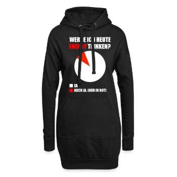 Energy Drink Spruch Gescenk - Hoodie-Kleid - Schwarz - Vorne
