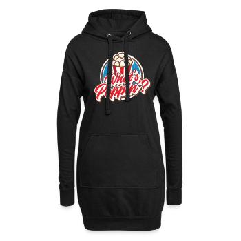 Popcorn - Hoodie-Kleid - Schwarz - Vorne