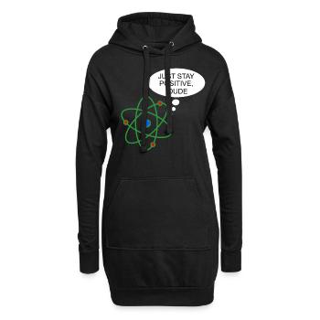 Proton Lustig Wissenschaft Chemie Physik Nerd - Hoodie-Kleid - Schwarz - Vorne