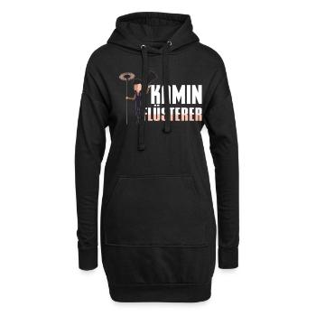 Schornsteinfeger - Kamin Flüsterer - Hoodie-Kleid - Schwarz - Vorne