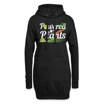 Powered by plants desert Cactus lover - Hoodie-Kleid - Schwarz - Vorne