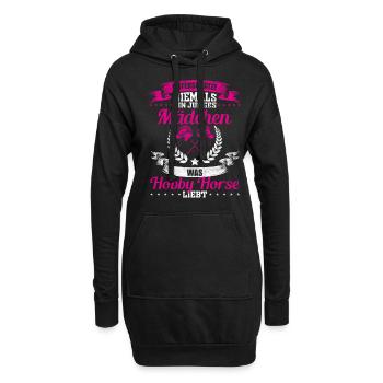 Hobby Horse Freizeit Geschenk - Hoodie-Kleid - Schwarz - Vorne
