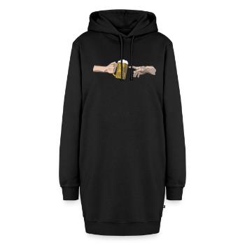 MichelAngelo - Création d'Adam Beer - Sweat-shirt à capuche long Femme - noir - Devant
