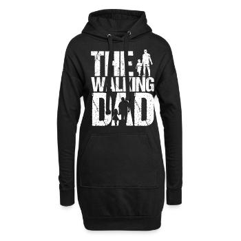 The Walking Dad T-Shirt Cadeau de fête des pères vintage - Sweat-shirt à capuche long Femme - noir - Devant
