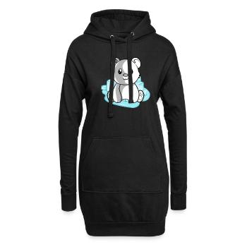 Ours polaire ours polaire - Sweat-shirt à capuche long Femme - noir - Devant