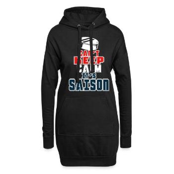 Eishockey - Hoodie-Kleid - Schwarz - Vorne