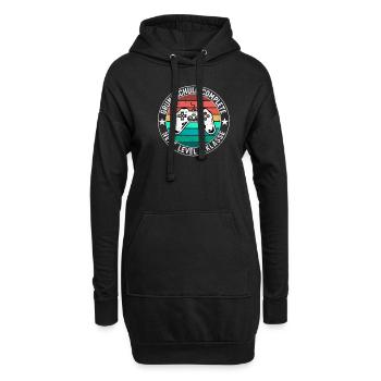 Einschulung 5. Klasse Gaming Gymnasium Realschule - Hoodie-Kleid - Schwarz - Vorne