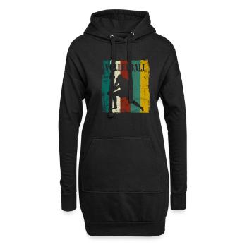 Cadeau de joueur de volley-ball t-shirt de volley-ball - Sweat-shirt à capuche long Femme - noir - Devant
