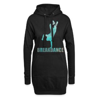 Streetdance Hip Hop Danse Breakdance Cadeau - Sweat-shirt à capuche long Femme - noir - Devant