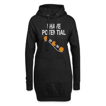 I Have Potential Physik Physiker Witz Wissenschaft - Hoodie-Kleid - Schwarz - Vorne