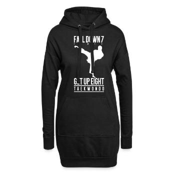 Taekwondo Tae kwon do arts martiaux cadeau sport - Sweat-shirt à capuche long Femme - noir - Devant