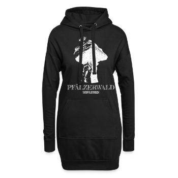 Pfalz Pfälzer Pfälzerwald Teufelstisch Dahn Natur - Hoodie-Kleid - Schwarz - Vorne