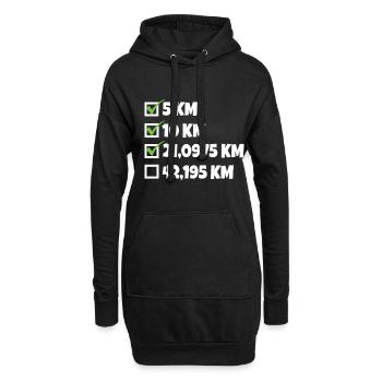 Marathon marathon jogging coureur cadeau - Sweat-shirt à capuche long Femme - noir - Devant