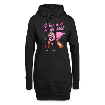 Schnapsdrossel Mädelsabend beste Freundin Geschenk - Hoodie-Kleid - Schwarz - Vorne