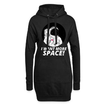 Astronaute Space Gift Nasa Funny Birthday - Sweat-shirt à capuche long Femme - noir - Devant
