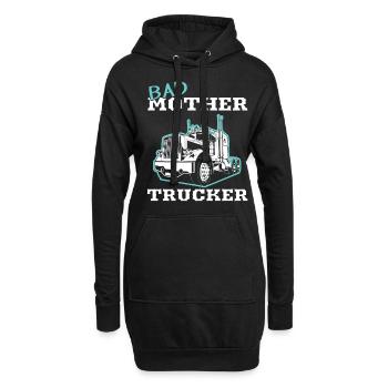 Trucker Bad Mutter LKW Fahrer - LKW - Hoodie-Kleid - Schwarz - Vorne