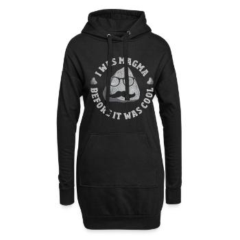 Geologie Wissenschaft - Hoodie-Kleid - Schwarz - Vorne