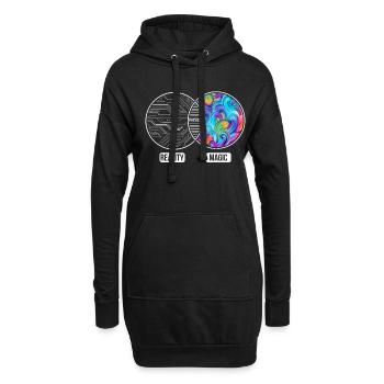 Physics Atom Natural Science - Hoodie Dress - black - Front