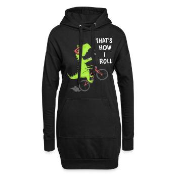 Tee-shirt VTT drôle - Sweat-shirt à capuche long Femme - noir - Devant