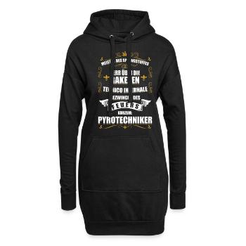 Pyrotechniker Lustige Pyro Feuerwerk Sprengstoff - Hoodie-Kleid - Schwarz - Vorne