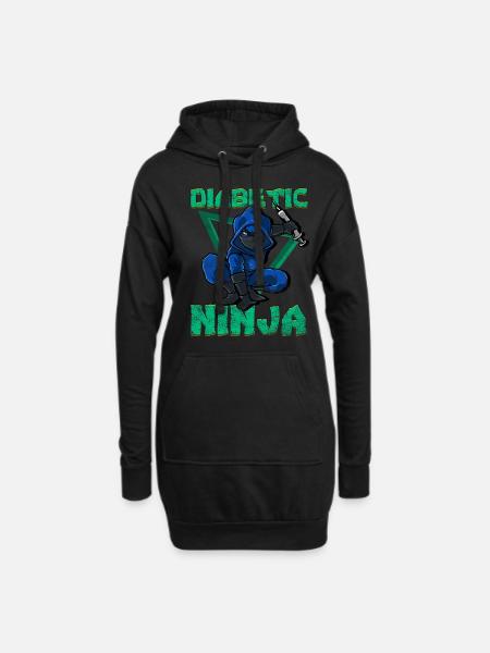 Diabetes Ninja Diabetiker Zucker Insulinspritze - Luvklänning - svart