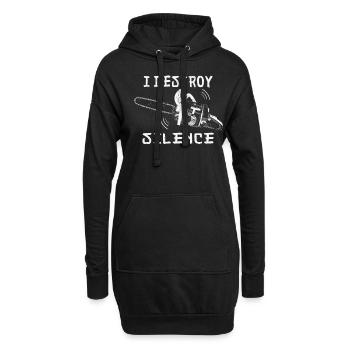 Drechsler Drechseln Drechselbank Drechsel - Hoodie-Kleid - Schwarz - Vorne