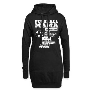 Fußball MAMA GESCHENKIDEE GEBURTSTAG - Hoodie-Kleid - Schwarz - Vorne