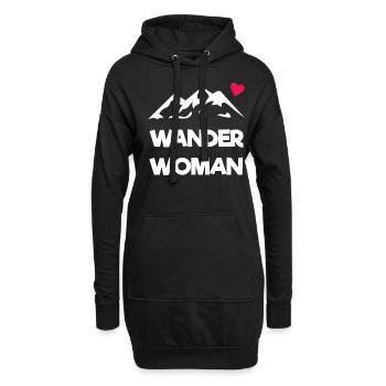 Wander Woman - Hoodie-Kleid - Schwarz - Vorne
